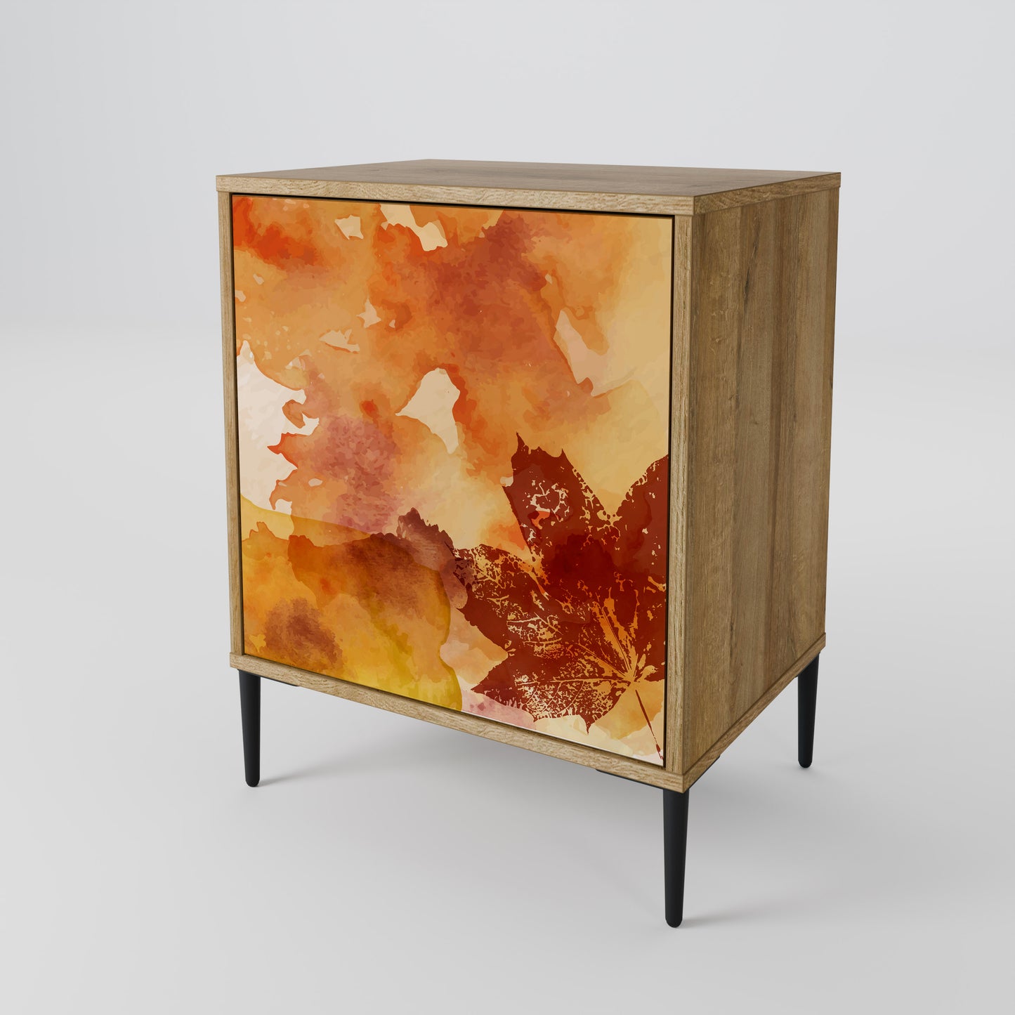 Credenza TRACES OF AUTUMN a 1 anta effetto rovere