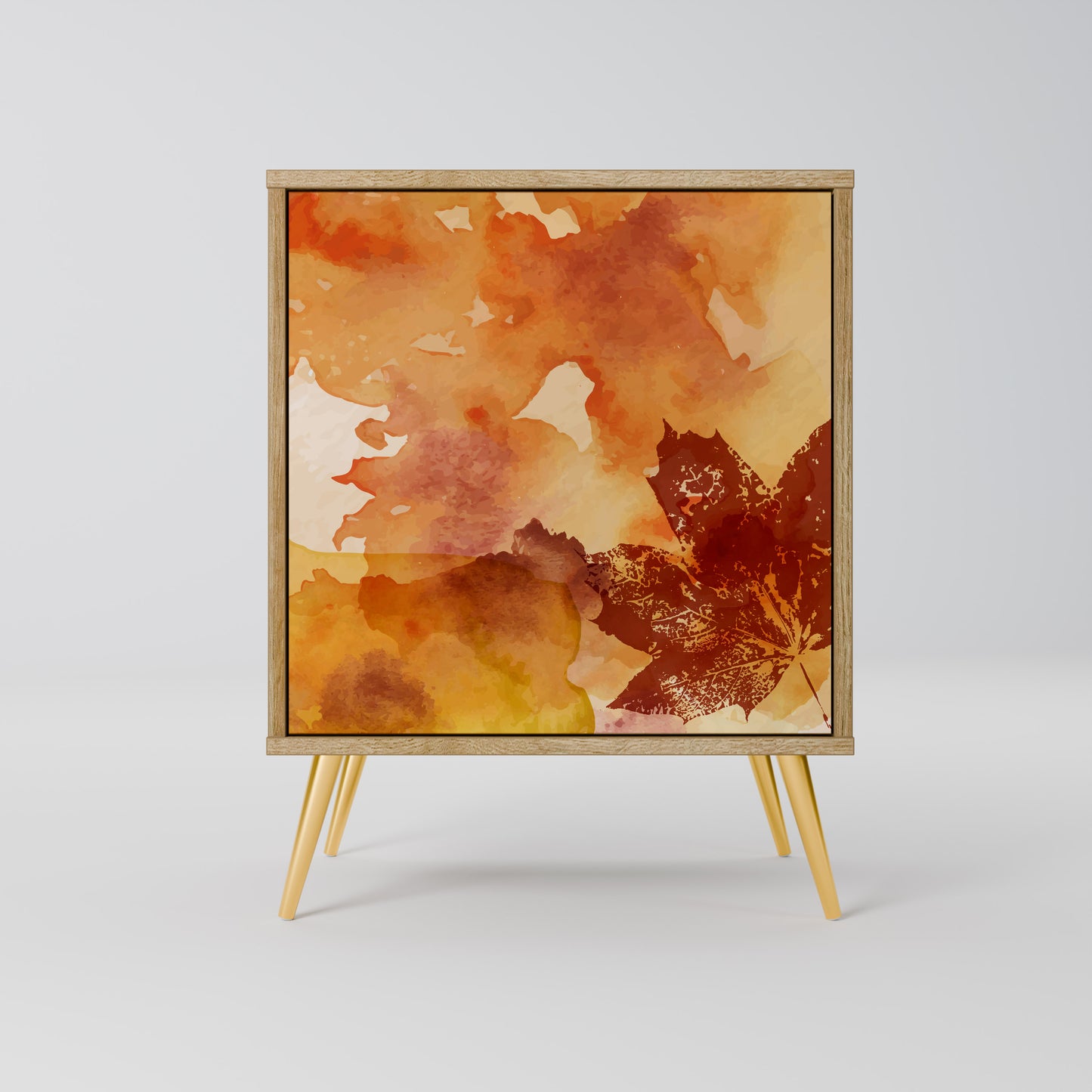 Credenza TRACES OF AUTUMN a 1 anta effetto rovere