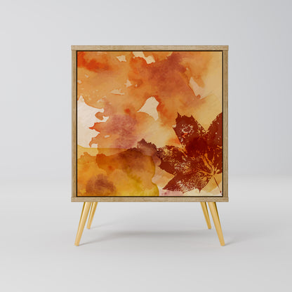 Credenza TRACES OF AUTUMN a 1 anta effetto rovere