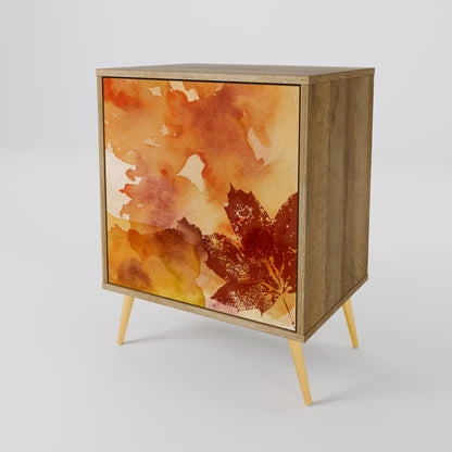 Credenza TRACES OF AUTUMN a 1 anta effetto rovere