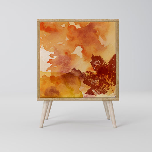 Credenza TRACES OF AUTUMN a 1 anta effetto rovere
