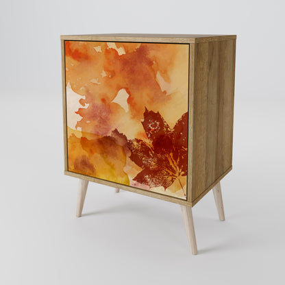 Credenza TRACES OF AUTUMN a 1 anta effetto rovere