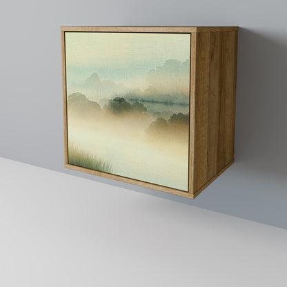 Credenza MORNING BY THE LAKE a 1 anta effetto rovere