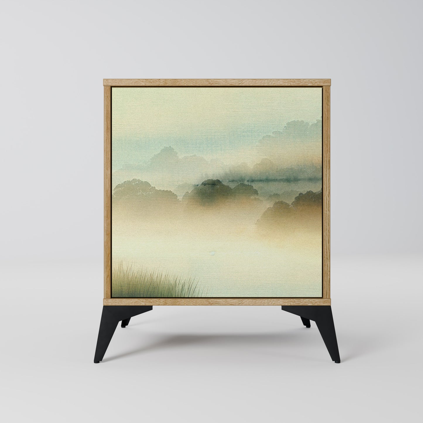 Credenza MORNING BY THE LAKE a 1 anta effetto rovere
