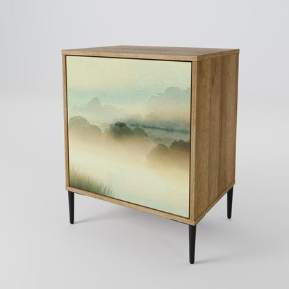 Credenza MORNING BY THE LAKE a 1 anta effetto rovere