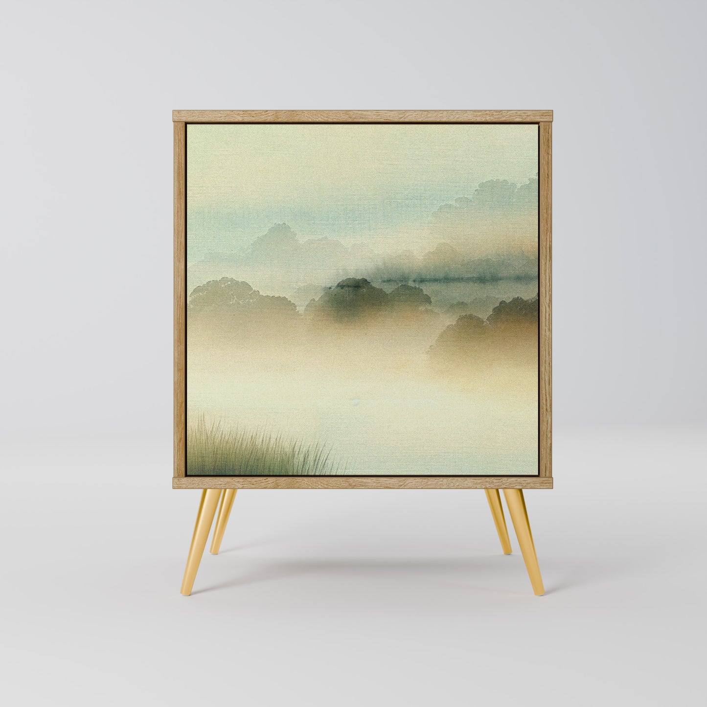 Credenza MORNING BY THE LAKE a 1 anta effetto rovere