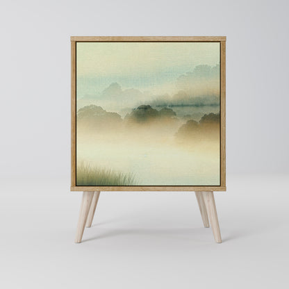 Credenza MORNING BY THE LAKE a 1 anta effetto rovere