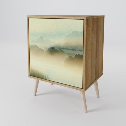 Credenza MORNING BY THE LAKE a 1 anta effetto rovere