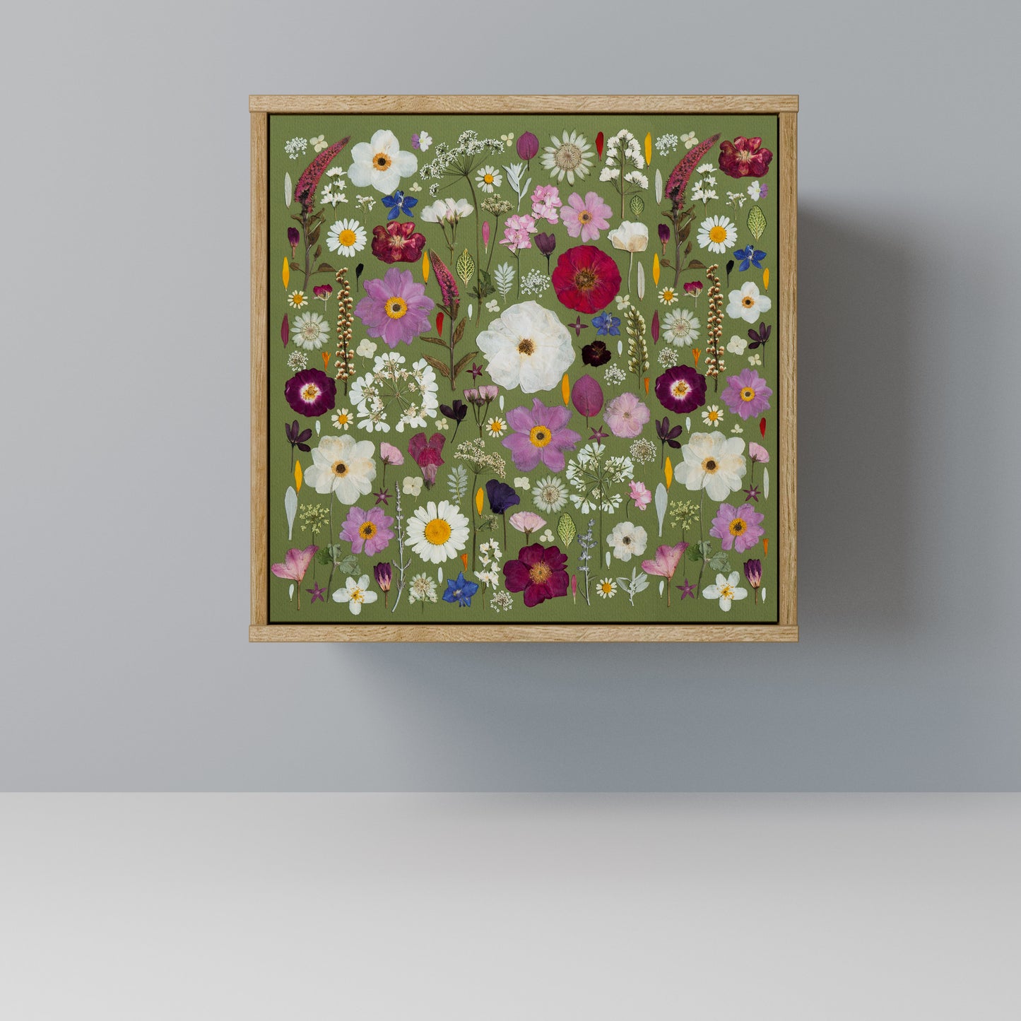 WILD GARDEN Madia a 1 anta effetto rovere