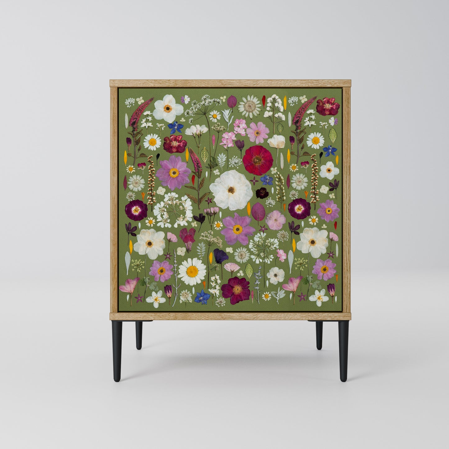 WILD GARDEN Madia a 1 anta effetto rovere