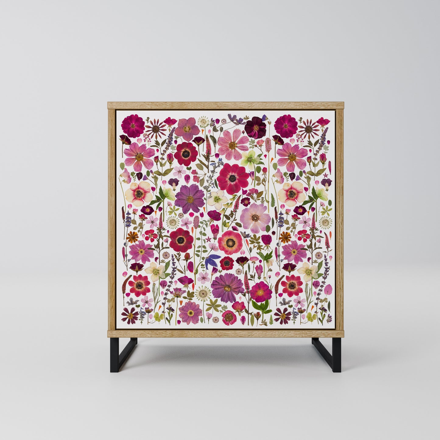 PETAL GARDEN 1-Door Sideboard in Oak Effect