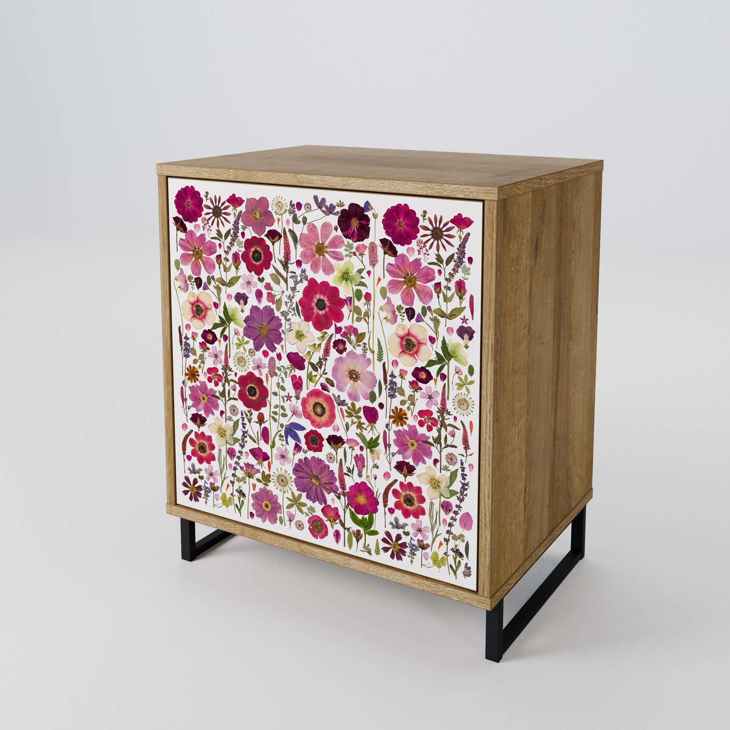 PETAL GARDEN 1-Door Sideboard in Oak Effect