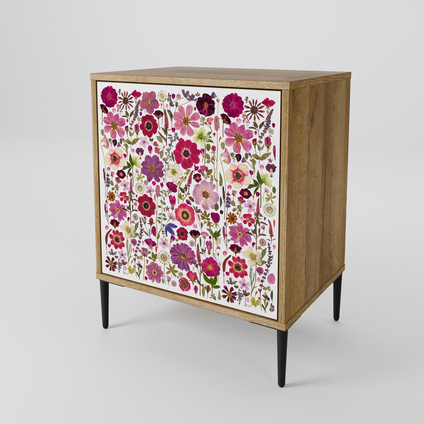 PETAL GARDEN 1-Door Sideboard in Oak Effect