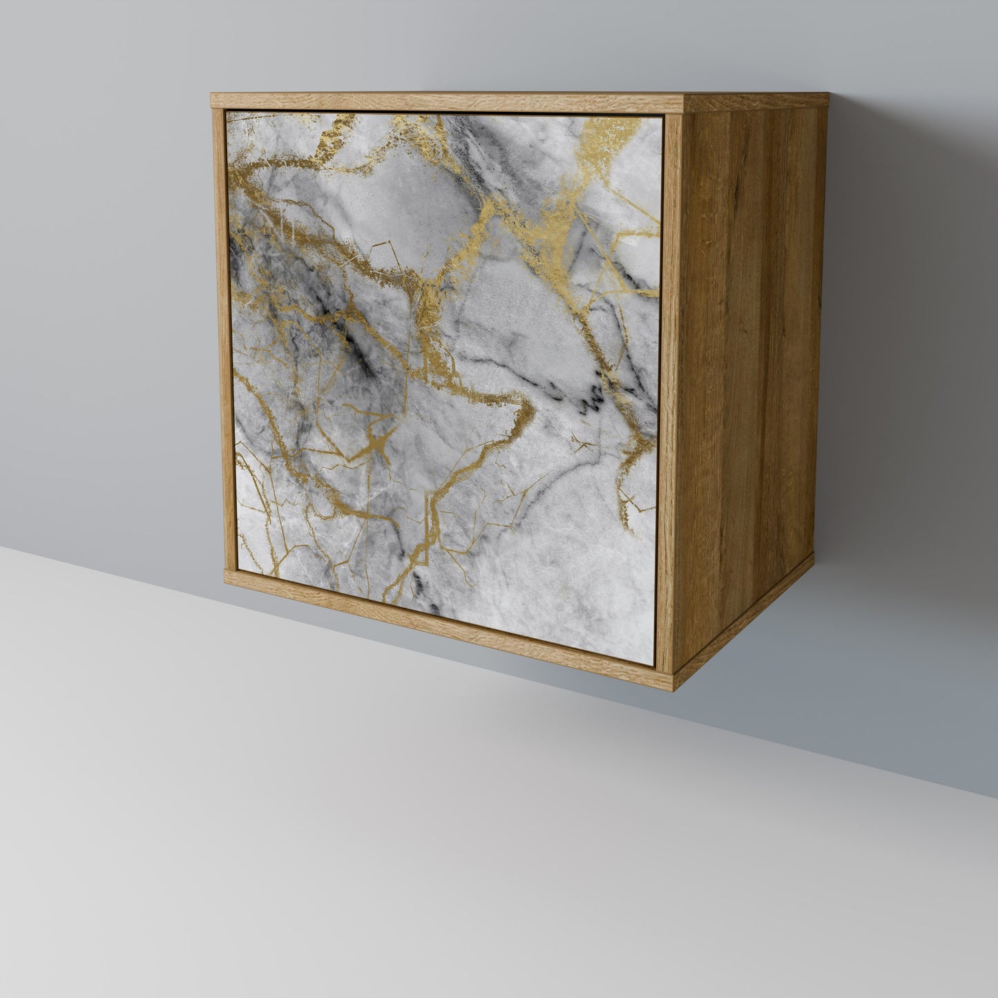 TIMELESS GLIDE Madia a 1 anta effetto rovere