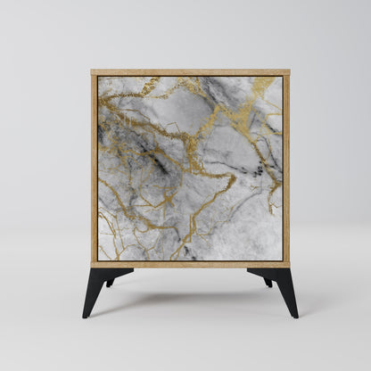 TIMELESS GLIDE Madia a 1 anta effetto rovere