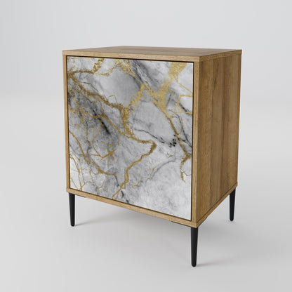 TIMELESS GLIDE 1-Door Sideboard in Oak Effect