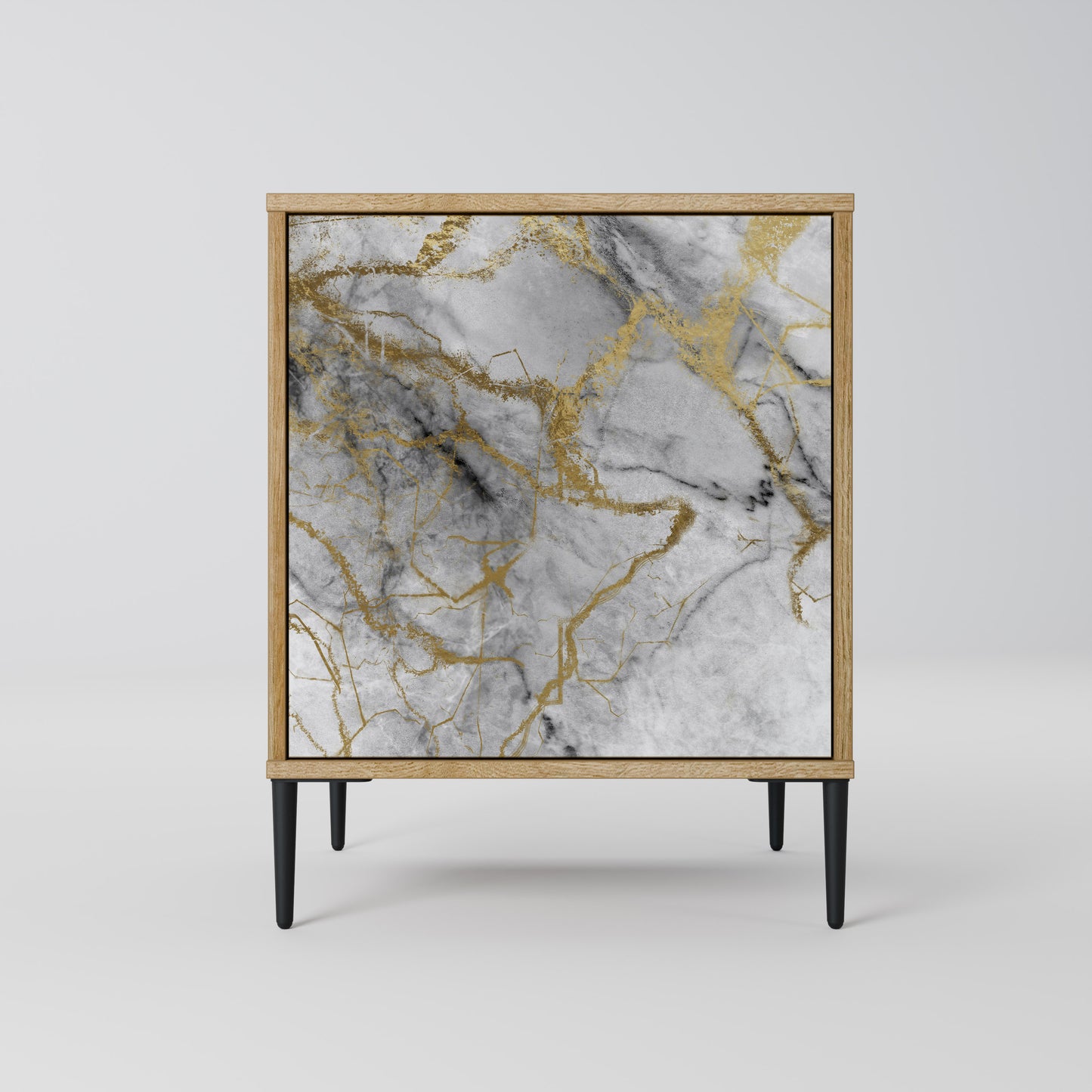 TIMELESS GLIDE Madia a 1 anta effetto rovere