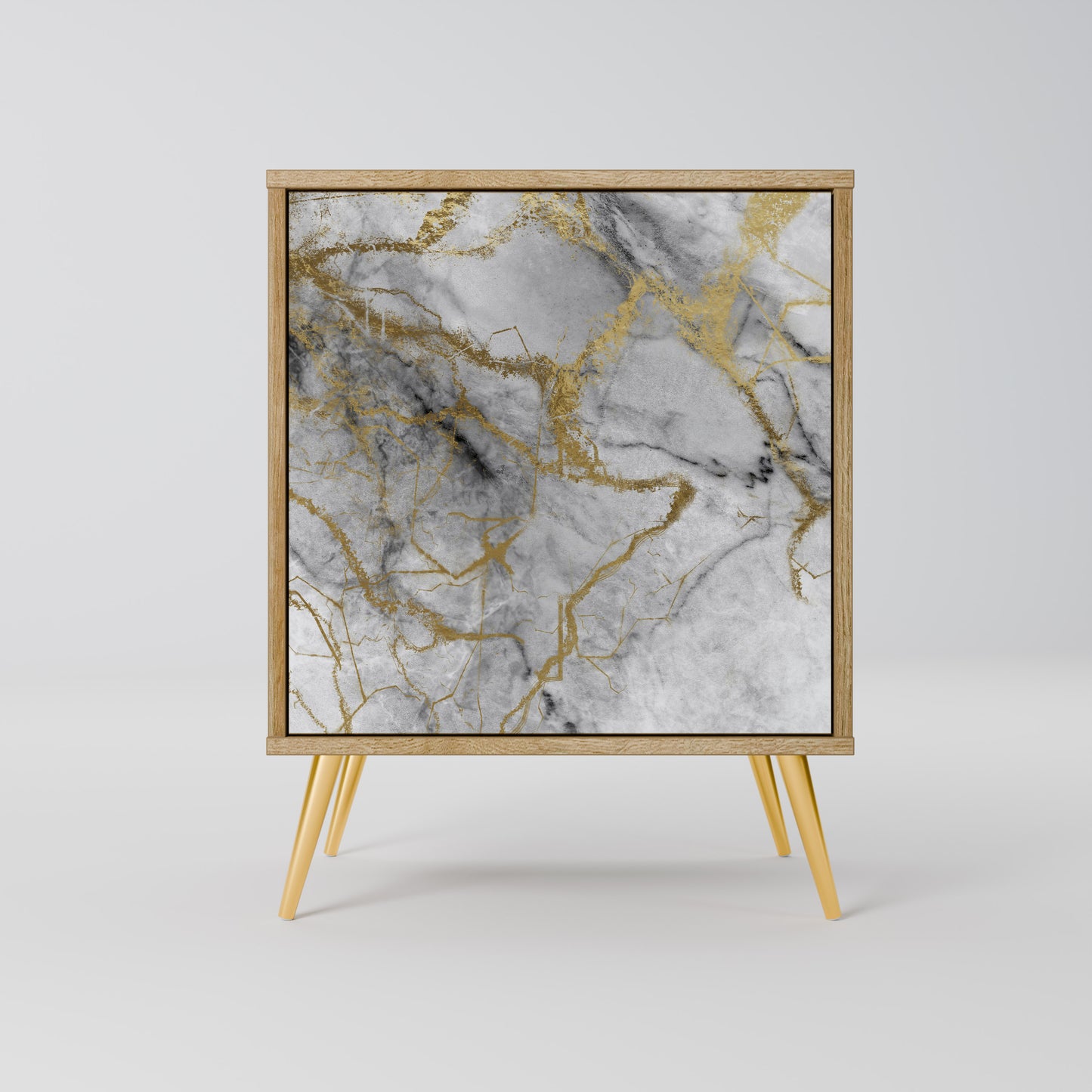 TIMELESS GLIDE Madia a 1 anta effetto rovere