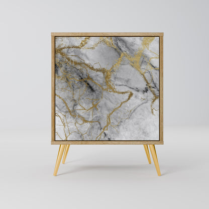 TIMELESS GLIDE Madia a 1 anta effetto rovere