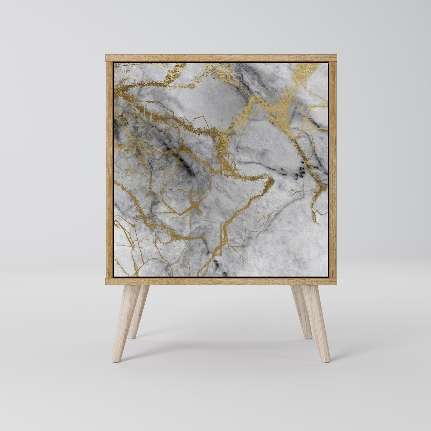 TIMELESS GLIDE Madia a 1 anta effetto rovere