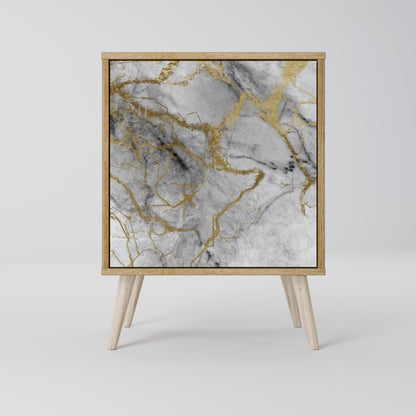 TIMELESS GLIDE Madia a 1 anta effetto rovere