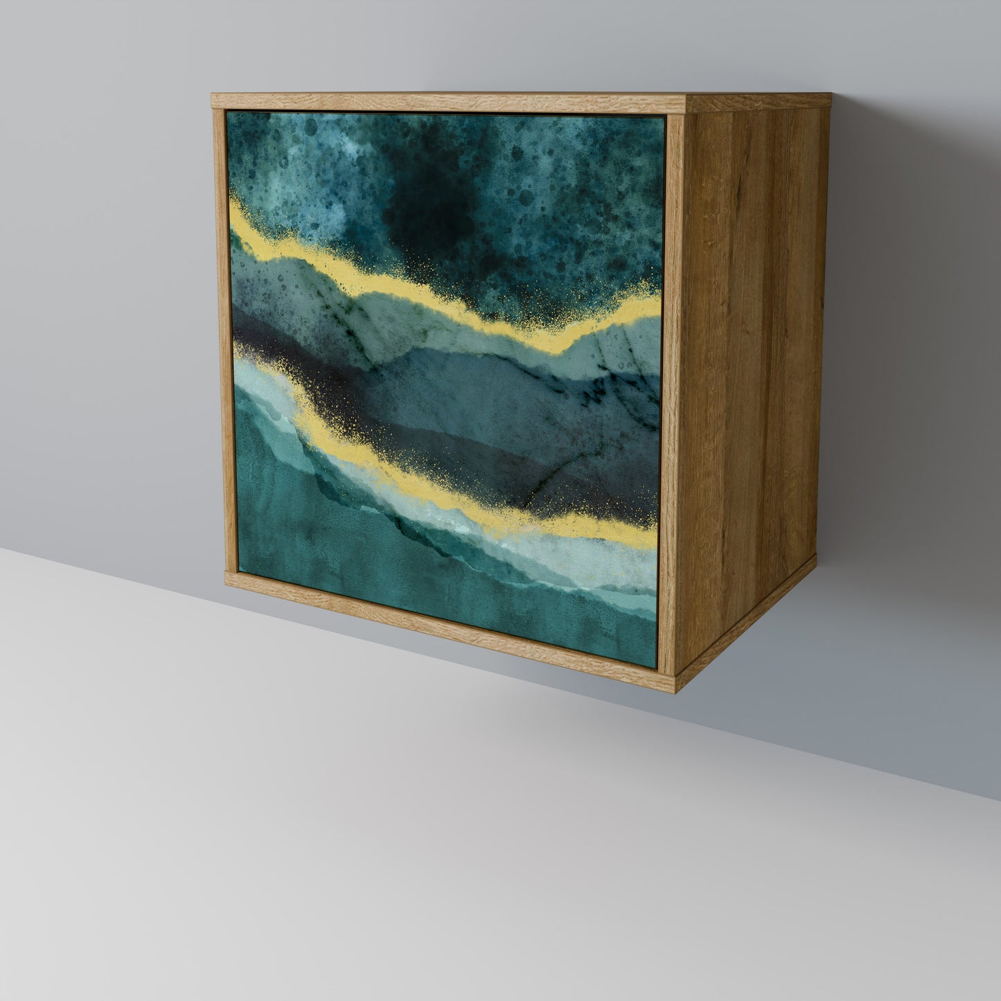 GOLDRUSH ODYSSEY 1-Door Sideboard in Oak Effect