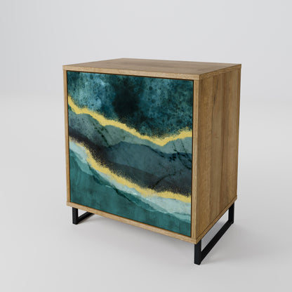 GOLDRUSH ODYSSEY 1-Door Sideboard in Oak Effect