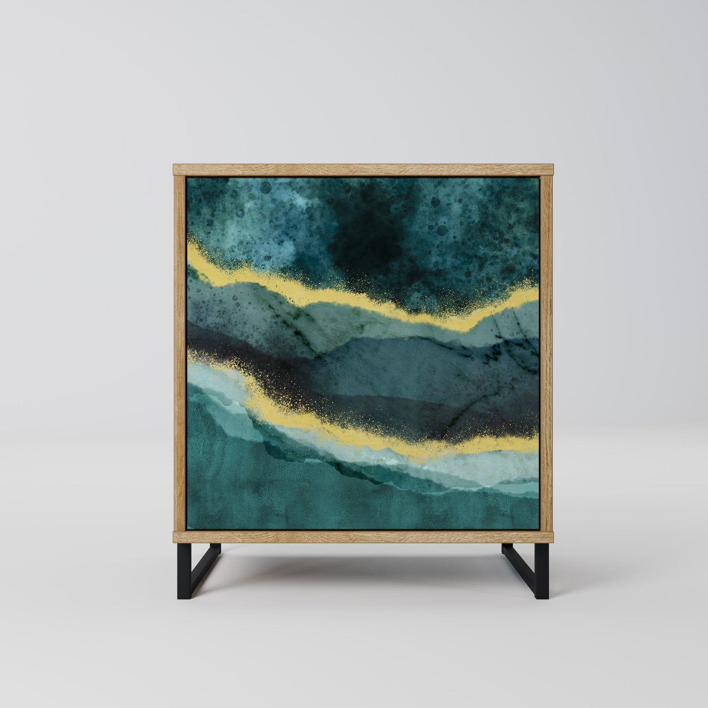 GOLDRUSH ODYSSEY 1-Door Sideboard in Oak Effect