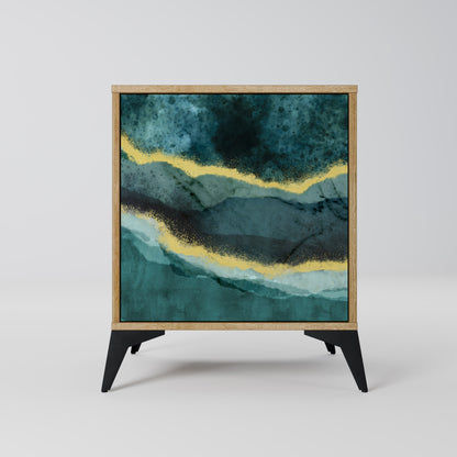 GOLDRUSH ODYSSEY 1-Door Sideboard in Oak Effect