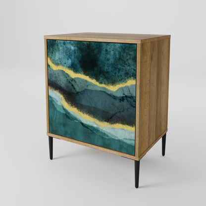 GOLDRUSH ODYSSEY 1-Door Sideboard in Oak Effect