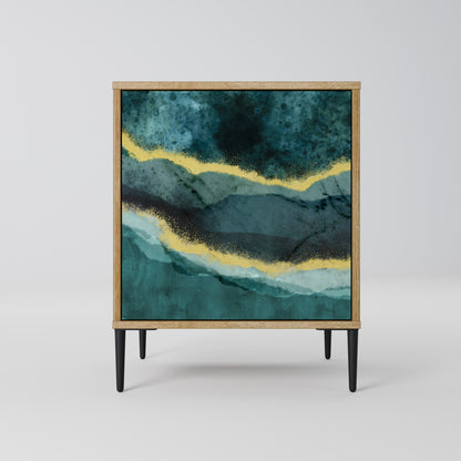 GOLDRUSH ODYSSEY 1-Door Sideboard in Oak Effect