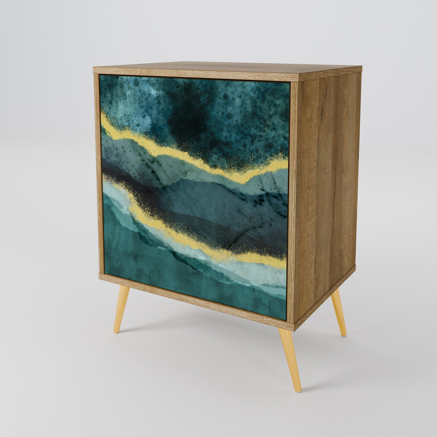 GOLDRUSH ODYSSEY 1-Door Sideboard in Oak Effect