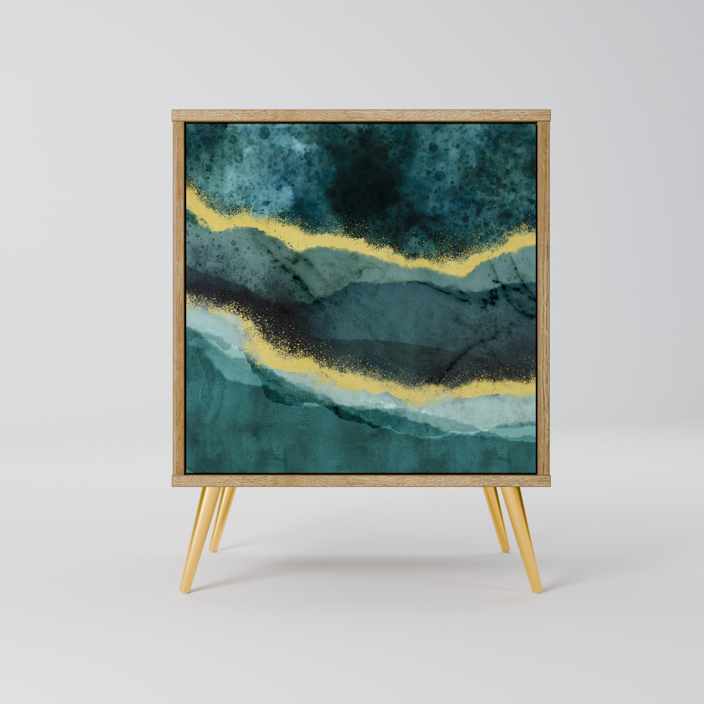 GOLDRUSH ODYSSEY 1-Door Sideboard in Oak Effect