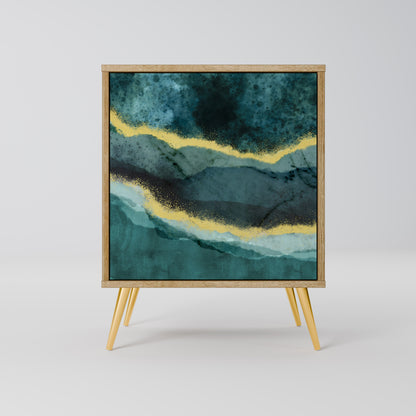 GOLDRUSH ODYSSEY 1-Door Sideboard in Oak Effect