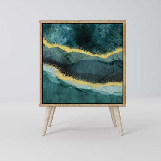 GOLDRUSH ODYSSEY 1-Door Sideboard in Oak Effect