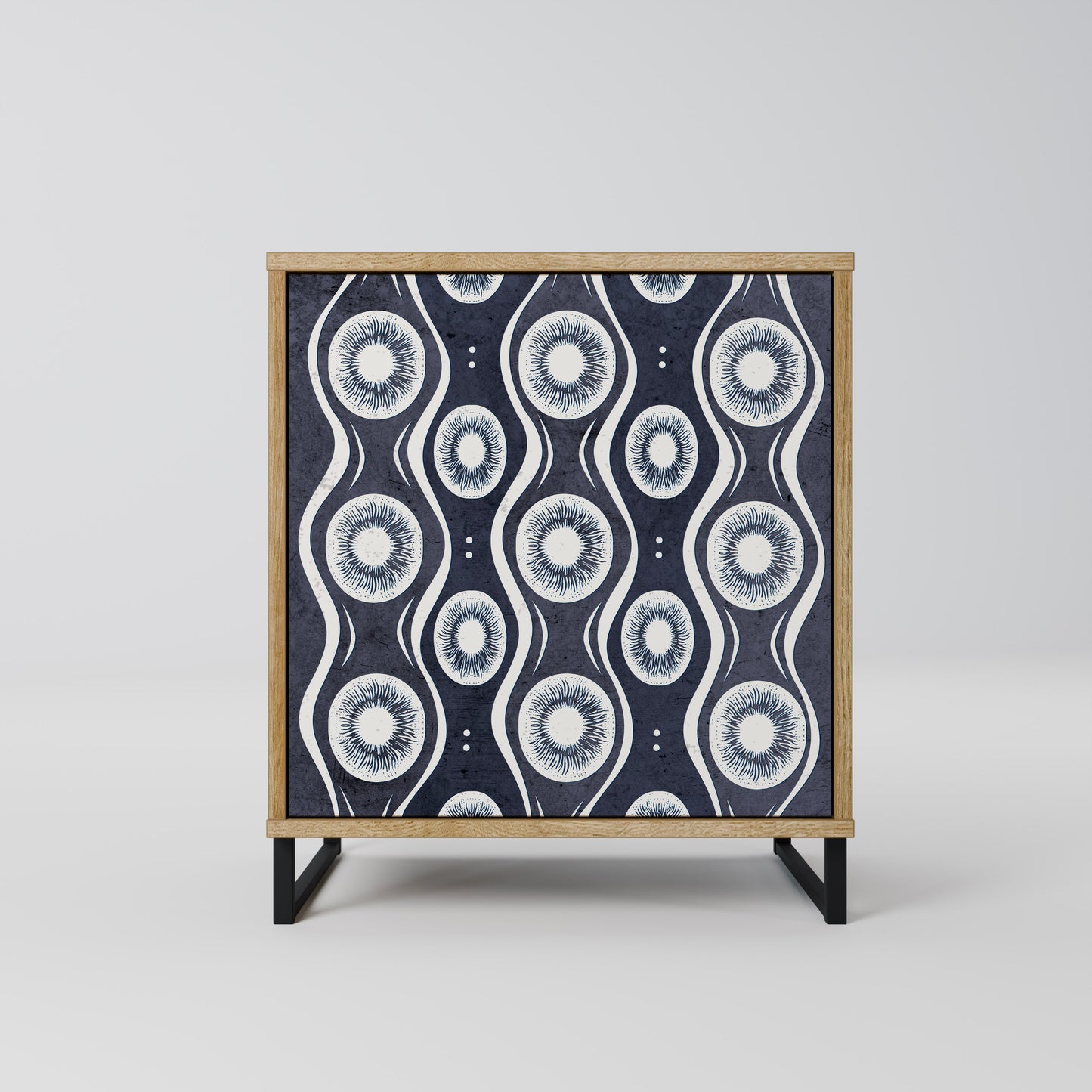 Credenza GRAPHITE EYES a 1 anta effetto rovere