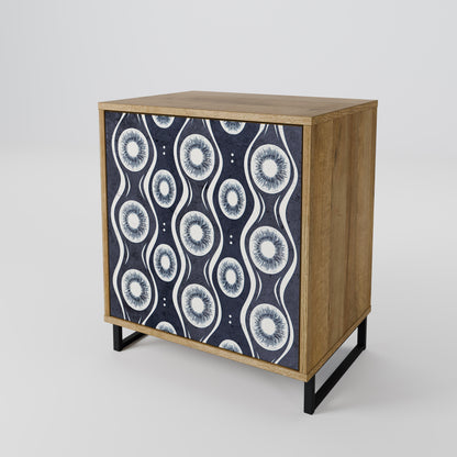 Credenza GRAPHITE EYES a 1 anta effetto rovere