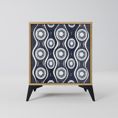 Credenza GRAPHITE EYES a 1 anta effetto rovere