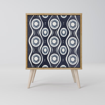 Credenza GRAPHITE EYES a 1 anta effetto rovere