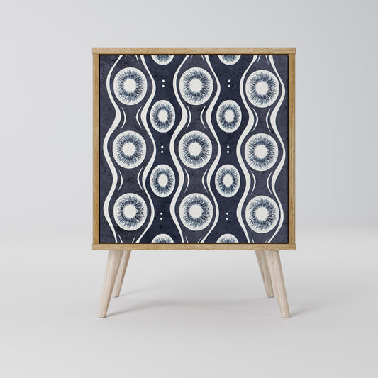 Credenza GRAPHITE EYES a 1 anta effetto rovere