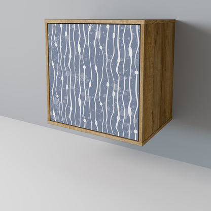 GRAPHITE RAIN 1-Door Sideboard in Oak Effect