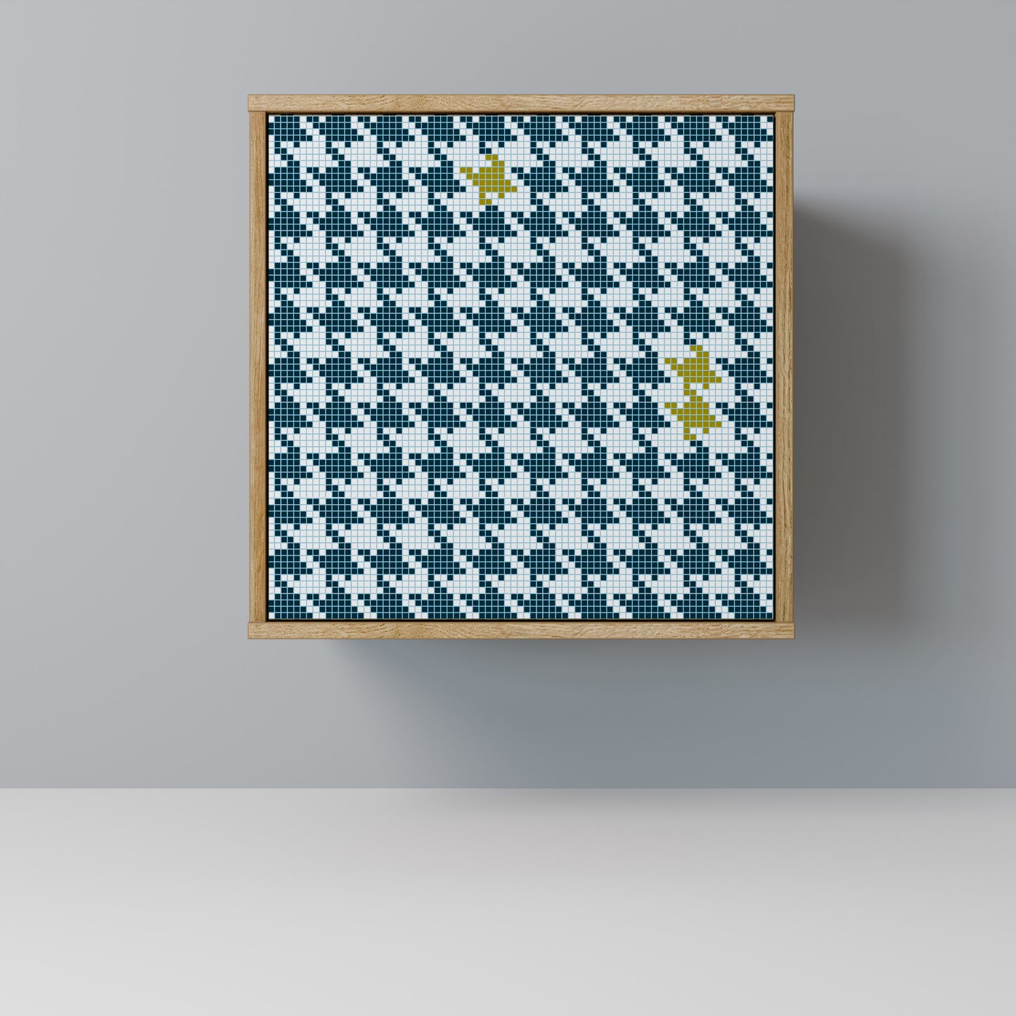 OUT OF CONTEXT Madia a 1 anta effetto rovere