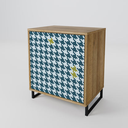 OUT OF CONTEXT Madia a 1 anta effetto rovere