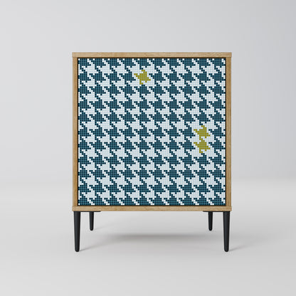 OUT OF CONTEXT Madia a 1 anta effetto rovere