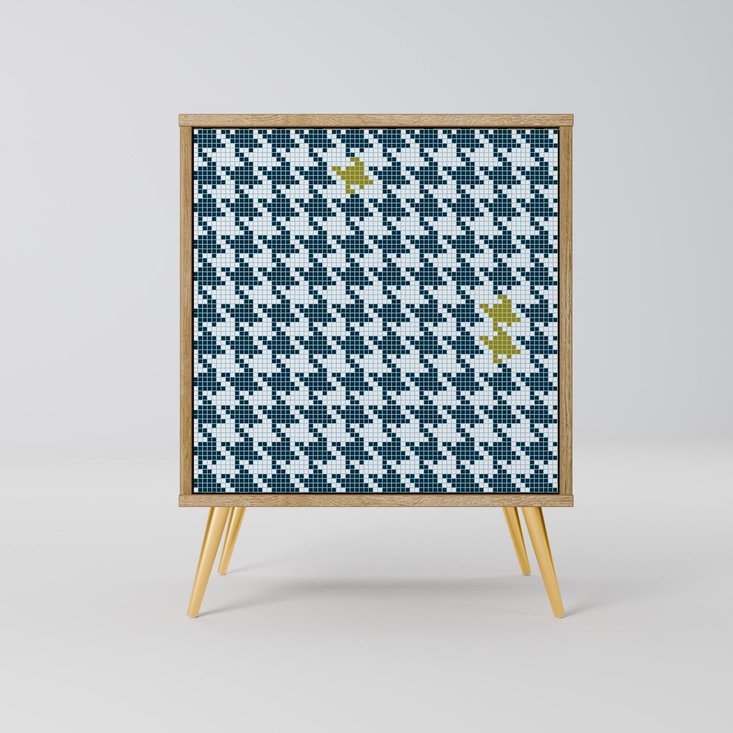 OUT OF CONTEXT Madia a 1 anta effetto rovere