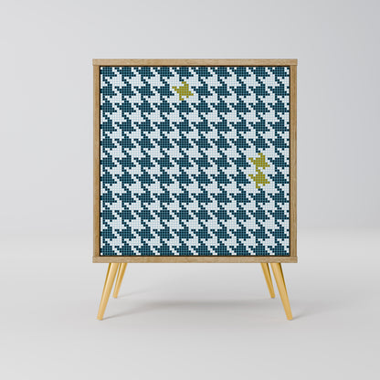 OUT OF CONTEXT Madia a 1 anta effetto rovere