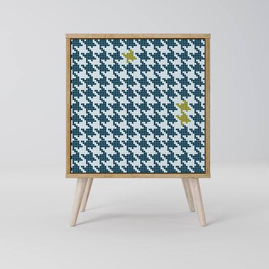 Credenza FUORI CONTESTO a 1 anta effetto rovere