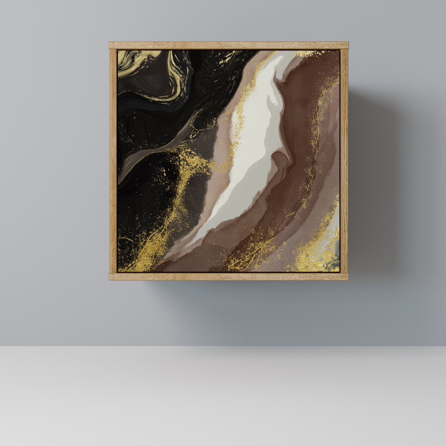 GOLD DUST 1-Door Sideboard in Oak Effect