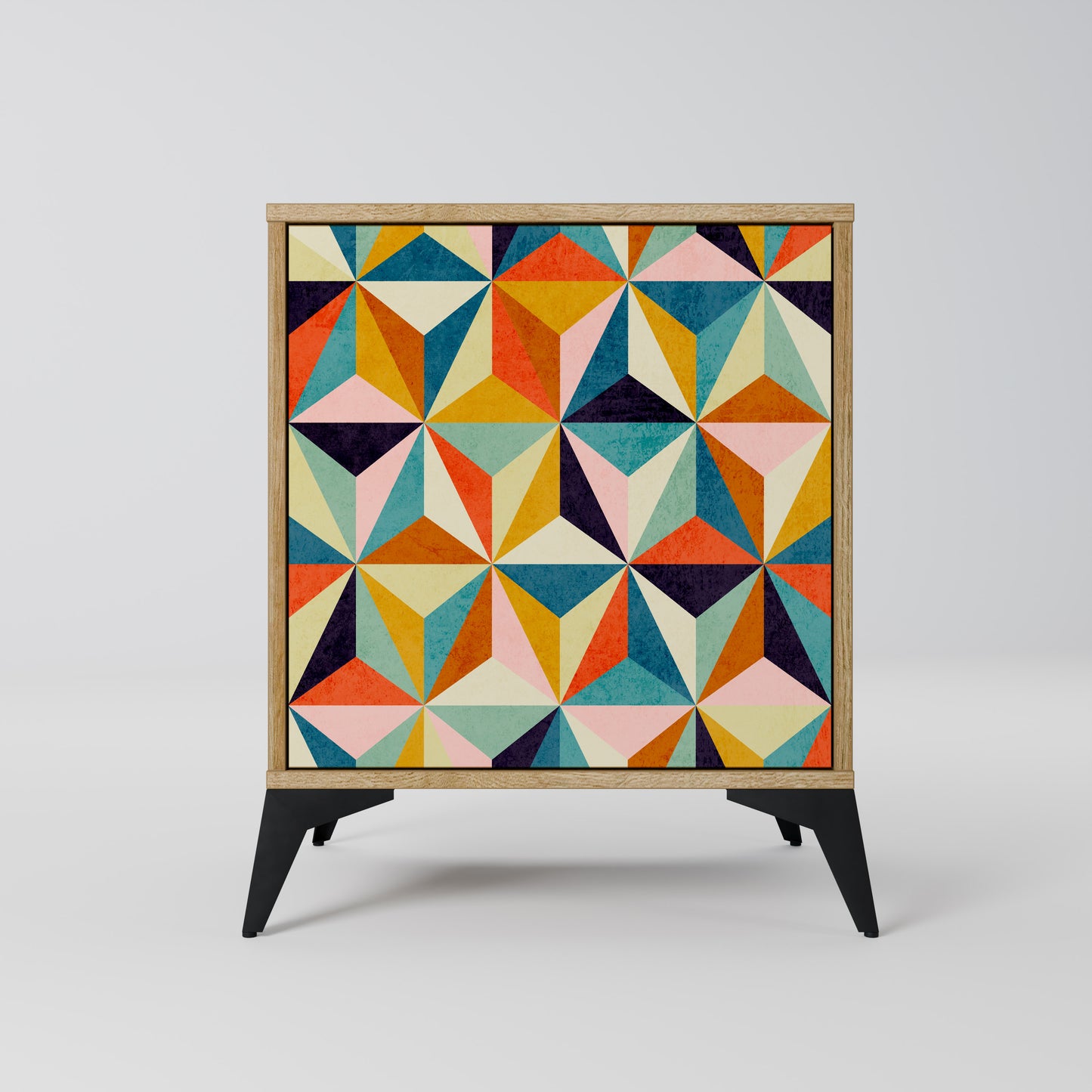 TESSELATE TREASURES Madia a 1 anta effetto rovere