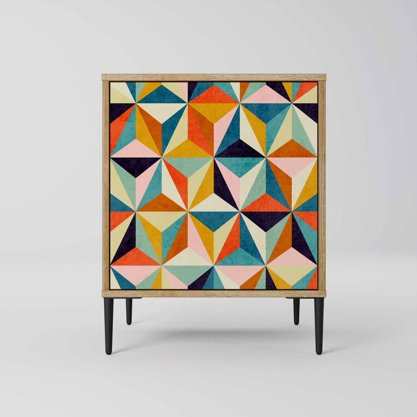 TESSELATE TREASURES Madia a 1 anta effetto rovere